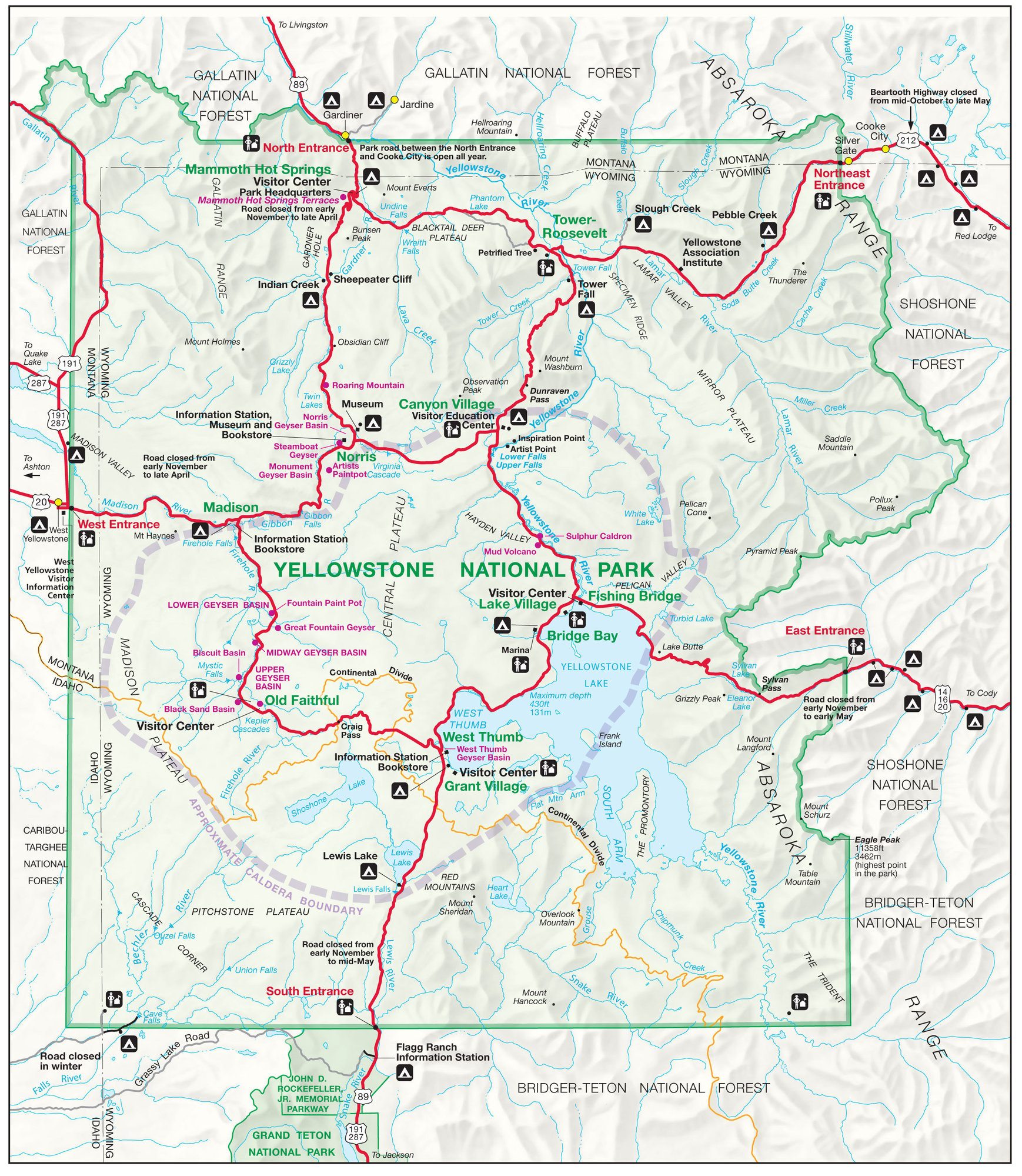 yellowstone-NP-Map