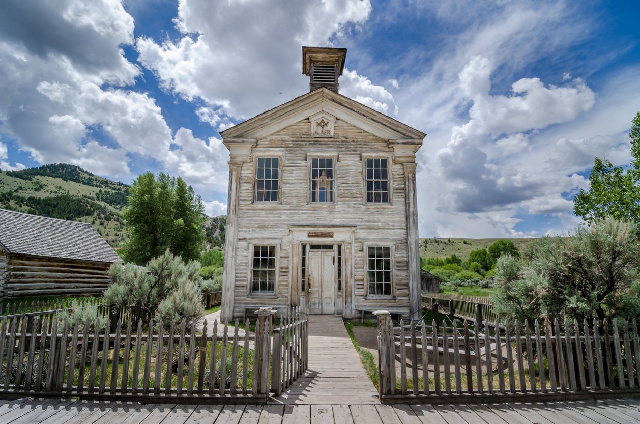 School in Bannack State Park in Montana