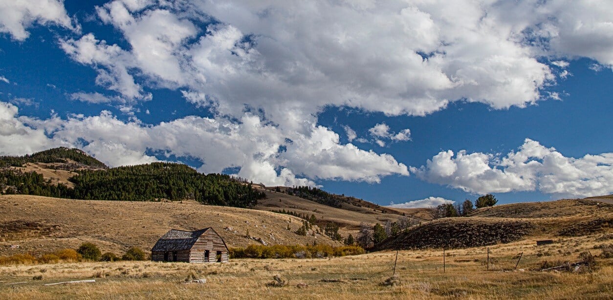 Historic barn near Dillon, Montana