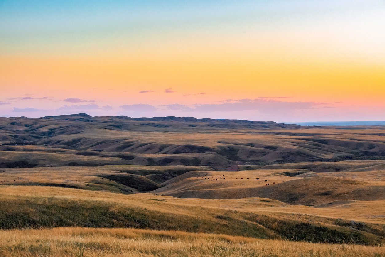 Eastern Montana at Sunset