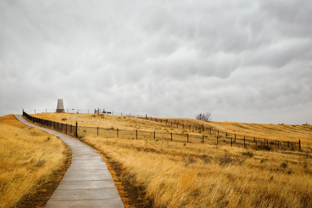 Last Stand Hill at Little Bighorn Battlefield