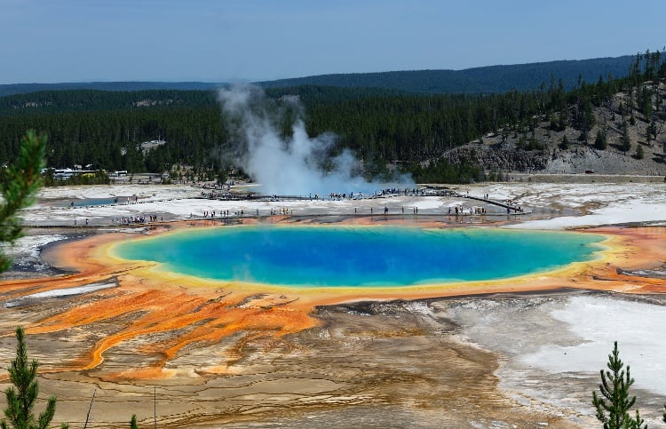 Grand Prismatic Spring in Yellowstone National Park