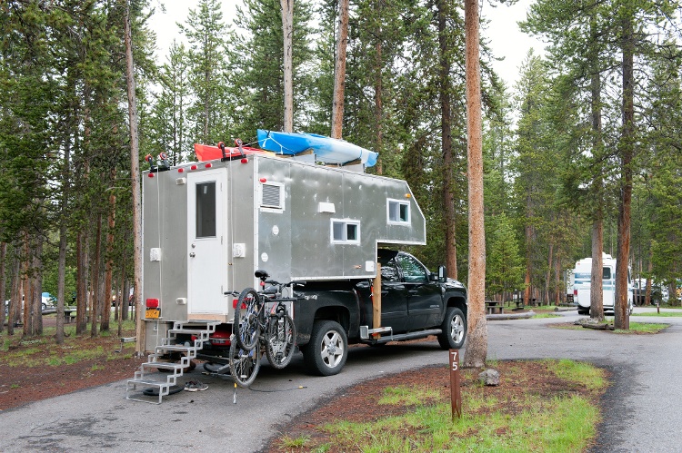 camping in Yellowstone national park