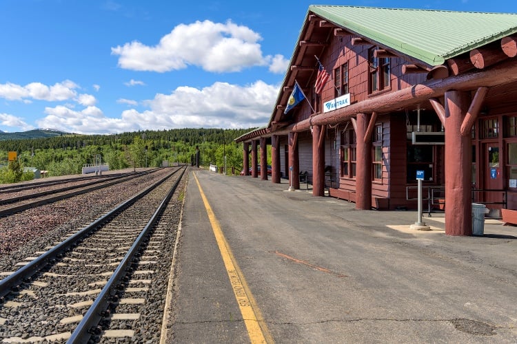 East Glacier Amtrak Station